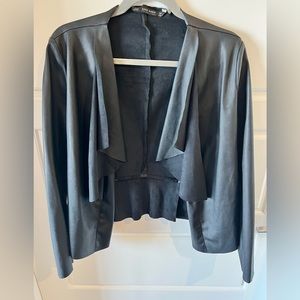 Zara cropped pleather jacket w/ flare feature. Medium